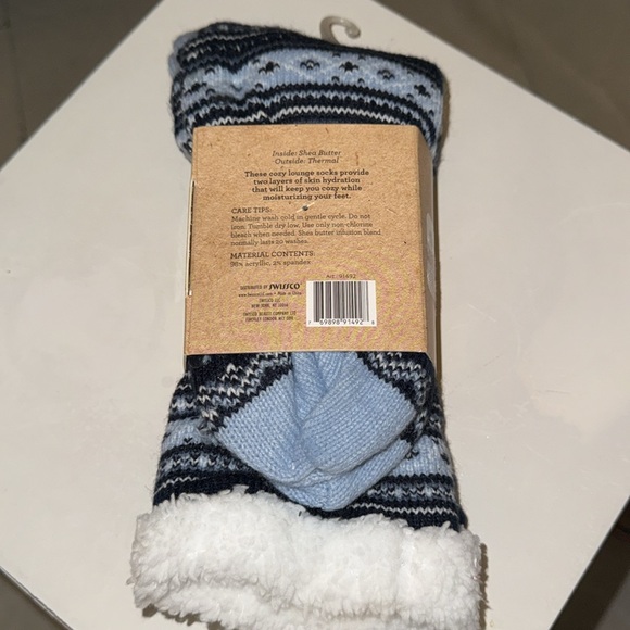 Spa Bella Womens Infused Cozy Knit Lounge Socks w/ Shea Butter - Picture 3 of 4